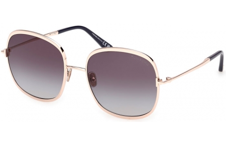 Lunettes de soleil - Tom Ford - SOFIA-02 FT1320 - 28W  SHINY ROSE GOLD // BLUE GRADIENT