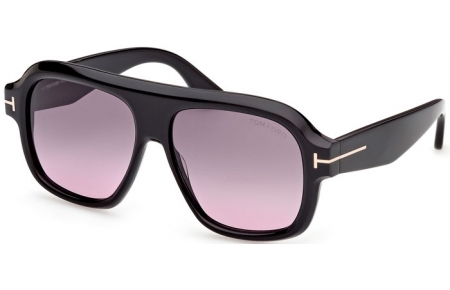 Gafas de Sol - Tom Ford - RHONDA-02 FT1324 - 01B  SHINY BLACK // GREY GRADIENT