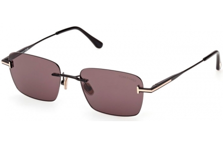 Sunglasses - Tom Ford - JAKE-02 FT1354 - 01A  SHINY BLACK // GREY