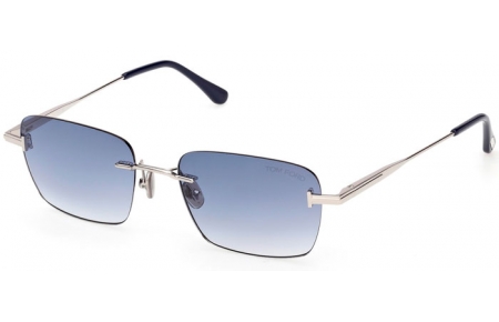 Lunettes de soleil - Tom Ford - JAKE-02 FT1354 - 16W  SHINY PALLADIUM // BLUE GRADIENT