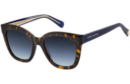 Lunettes de soleil - Tommy Hilfiger - TH 1884/S - 086 (GB) HAVANA // GREY GRADIENT AZURE