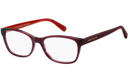 Monturas - Tommy Hilfiger - TH 2008 - WA6 BURGUNDY PATTERNED RED