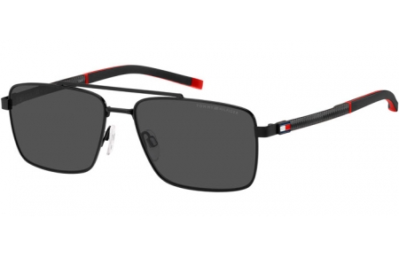 Sunglasses - Tommy Hilfiger - TH 2078/S - 003 (IR) MATTE BLACK // GREY BLUE