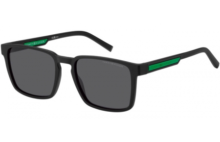 Lunettes de soleil - Tommy Hilfiger - TH 2088/S - 003 (IR) MATTE BLACK // GREY