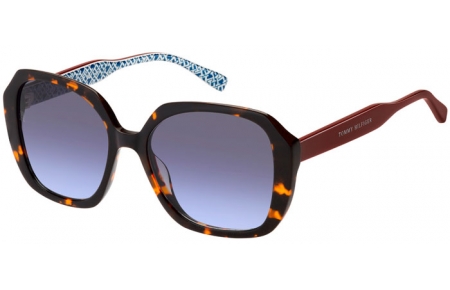 Lunettes de soleil - Tommy Hilfiger - TH 2105/S - 086 (GB) HAVANA // GREY GRADIENT AZURE