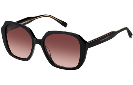 Gafas de Sol - Tommy Hilfiger - TH 2105/S - 807 (HA) BLACK // BROWN GRADIENT