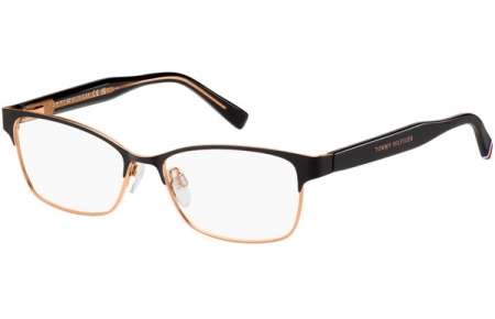 Lunettes de vue - Tommy Hilfiger - TH 2107 - 1UV MATTE BLACK GOLD COPPER
