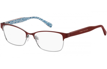 Lunettes de vue - Tommy Hilfiger - TH 2107 - GJ2 MATTE BURGUNDY RUTHENIUM