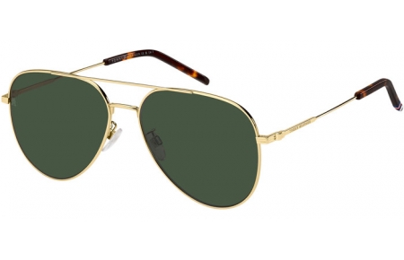 Lunettes de soleil - Tommy Hilfiger - TH 2111/G/S - J5G (QT) GOLD // GREEN