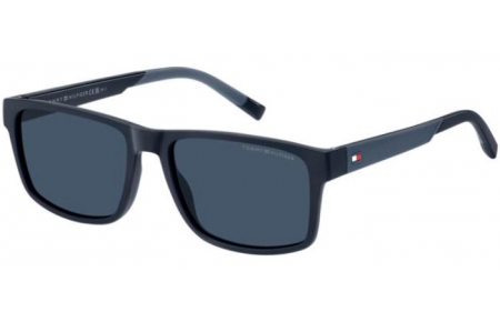 Lunettes de soleil - Tommy Hilfiger - TH 2142/S - ZX9 (KU) BLUE AZURE // BLUE