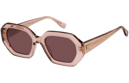 Lunettes de soleil - Tommy Hilfiger - TH 2155/S - 35J (U1) PINK // DARK PINK