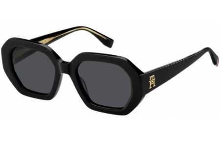 Lunettes de soleil - Tommy Hilfiger - TH 2155/S - 807 (IR) BLACK // GREY