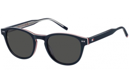 Lunettes de soleil - Tommy Hilfiger - TH 2186/S - PJP (IR) BLUE // GREY