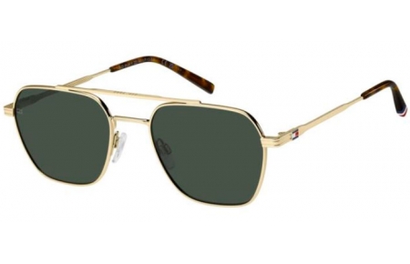 Lunettes de soleil - Tommy Hilfiger - TH 2192/S - J5G (QT) GOLD // GREEN