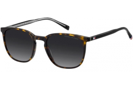 Lunettes de soleil - Tommy Hilfiger - TH 2266/S - 086 (9O) DARK HAVANA // DARK GREY GRADIENT