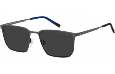 Gafas de Sol - Tommy Hilfiger - TH 2272/S - SVK (IR) MATTE RUTHENIUM BLACK // GREY