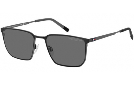 Lunettes de soleil - Tommy Hilfiger - TH 2272/S - TI7 (M9) RUTHENIUM MATTE BLACK // GREY POLARIZED