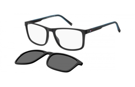 Frames - Tommy Hilfiger - TH 2281/C - ETJ (M9) BLACK TEAL // CLEAR + CLIP ON GREY POLARIZED