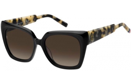 Sunglasses - Tommy Hilfiger - TH 2285/S - WR7 (HA) BLACK HAVANA // BROWN GRADIENT