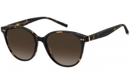 Sunglasses - Tommy Hilfiger - TH 2289/S - 086 (HA) DARK HAVANA // BROWN GRADIENT