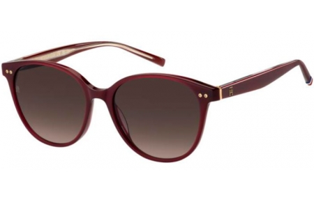 Lunettes de soleil - Tommy Hilfiger - TH 2289/S - LHF (HA) BORDEAUX // BROWN GRADIENT