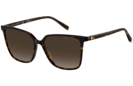 Sunglasses - Tommy Hilfiger - TH 2292/S - 086 (HA) DARK HAVANA // BROWN GRADIENT