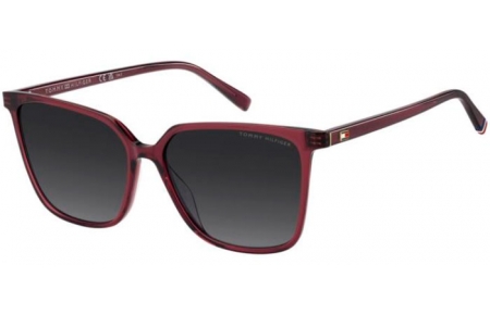 Lunettes de soleil - Tommy Hilfiger - TH 2292/S - LHF (9O) BORDEAUX // DARK GREY GRADIENT