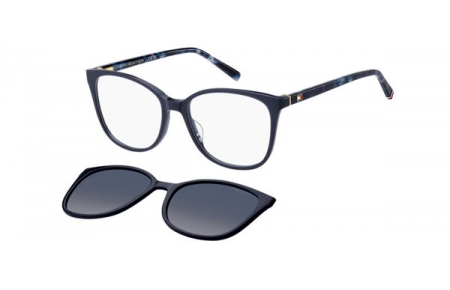 Frames - Tommy Hilfiger - TH 2294/C - PJP (Z7) BLUE // CLEAR + CLIP ON BLUE GRADIENT POLARIZED