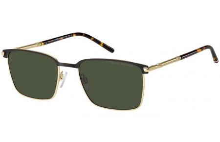 Gafas de Sol - Tommy Hilfiger - TH 2329/S - 2M2 (QT) BLACK GOLD // GREEN