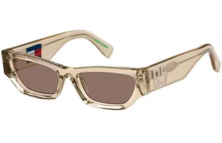 Sunglasses - Tommy Hilfiger - TOMMY JEANS TJ 0093/S - 10A (70) BEIGE // BROWN