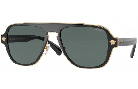 Gafas de Sol - Versace - VE2199 MEDUSA CHARM - 100281 BLACK // GREY POLARIZED