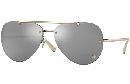Gafas de Sol - Versace - VE2231 - 12526G PALE GOLD // LIGHT GREY MIRROR SILVER