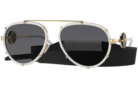 Gafas de Sol - Versace - VE2232 - 147187 WHITE // DARK GREY