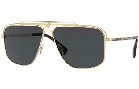 Gafas de Sol - Versace - VE2242 - 100287 GOLD // DARK GREY