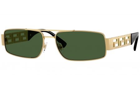 Gafas de Sol - Versace - VE2257 - 100271  GOLD // DARK GREEN