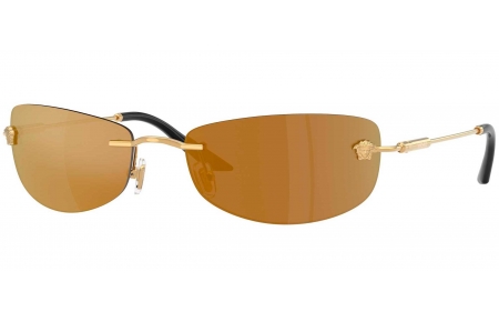 Gafas de Sol - Versace - VE2279 - 10027I  GOLD // BRONZE MIRROR GOLD