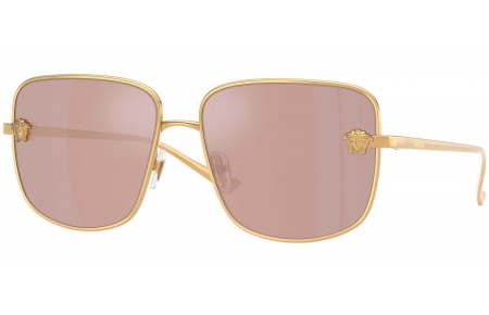 Gafas de Sol - Versace - VE2282 - 1002/5 GOLD // LIGHT PINK MIRROR SILVER