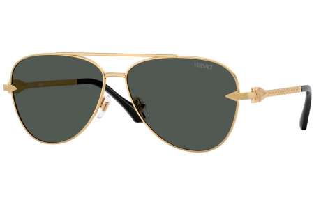 Gafas de Sol - Versace - VE2283 - 100287  GOLD // DARK GREY