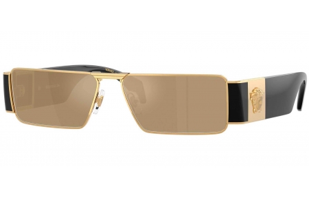 Gafas de Sol - Versace - VE2286 - 100203  GOLD // CLEAR MIRROR YELLOW GOLD