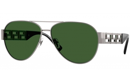 Gafas de Sol - Versace - VE2289 - 100071  GUNMETAL // DARK GREEN