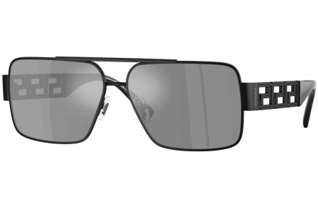 Gafas de Sol - Versace - VE2290 - 12616G  MATTE BLACK // GREY MIRROR SILVER