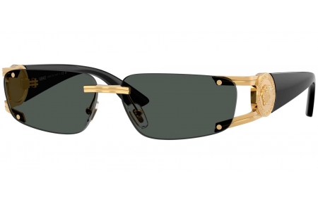 Gafas de Sol - Versace - VE2291 - 100287  GOLD // DARK GREY