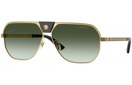 Gafas de Sol - Versace - VE2294 - 10028E  GOLD // GREEN GRADIENT