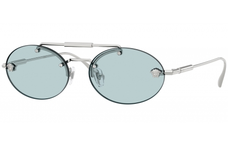 Gafas de Sol - Versace - VE2295 - 1000/1 SILVER // LIGHT BLUE