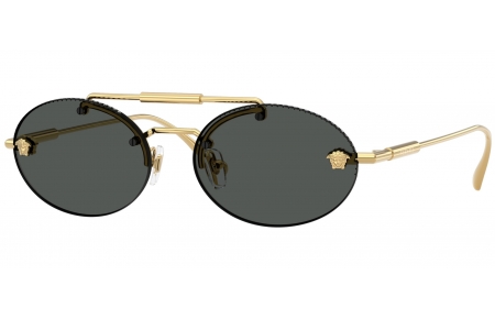 Gafas de Sol - Versace - VE2295 - 100287  GOLD // DARK GREY