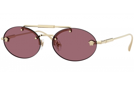 Gafas de Sol - Versace - VE2295 - 12521A  PALE GOLD // DARK VIOLET