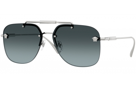 Gafas de Sol - Versace - VE2296 - 1000V1  SILVER // BLUE GRADIENT GREY
