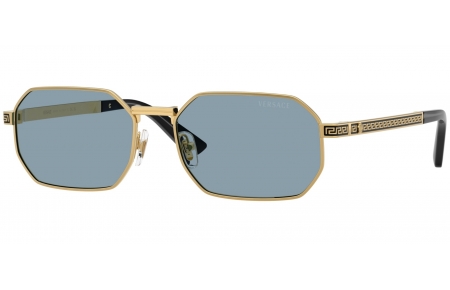 Gafas de Sol - Versace - VE2297 - 100280  GOLD // LIGHT BLUE