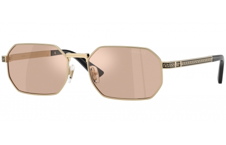 Gafas de Sol - Versace - VE2297 - 1252/5 PALE GOLD // LIGHT PINK SILVER MIRROR