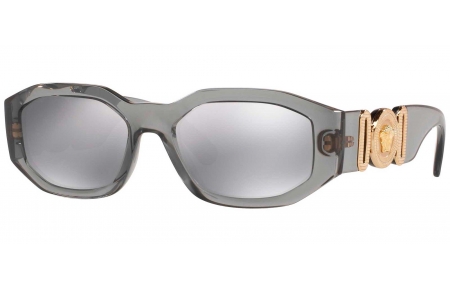 Gafas de Sol - Versace - VE4361 - 311/6G TRANSPARENT GREY // LIGHT GREY MIRROR SILVER 80